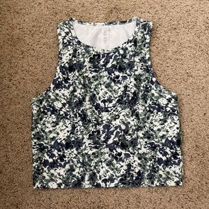 Cropped workout tank, size M